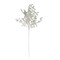 Northlight 26" White Glittered Holly Leaves and Berries Artificial Christmas Spray